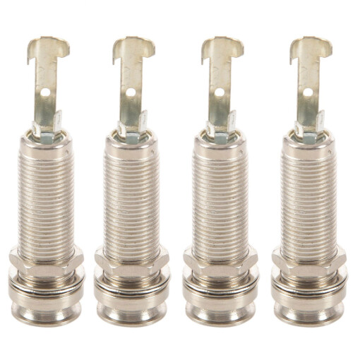 4X Cylinder Clip End Pin Mono Panel Jack Socket for Electric Guitar