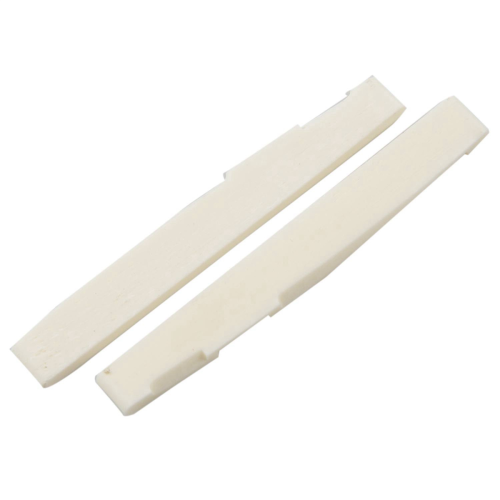 6 String Acoustic Bone Bridge Guitar Slotted Saddle (Pack of 2) 2
