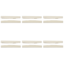 6 String Acoustic Bone Bridge Guitar Slotted Saddle (Pack of 2)