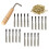40 Pcs Tuning Pin Nails and 40Pcs Rivets,with L-Shape Wrench,for Lyre 2