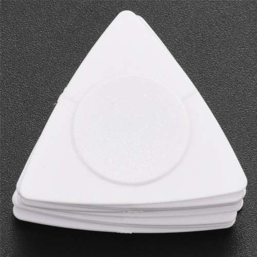 10pcs Triangle-Guitar picks 1.0 0.75 0.5 mm in PC + ABS White 2