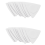10pcs Triangle-Guitar picks 1.0 0.75 0.5 mm in PC + ABS White 1