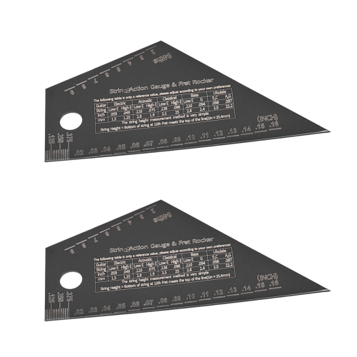 Fret Leveling Tool Guitar Bass Neck Fingerboard Measuring Ruler 1