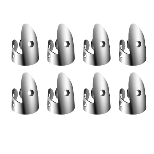 8Pcs Stainless Steel Finger Picks 4Pcs Plastic Thumb Picks 1