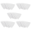 10pcs Triangle-Guitar picks 1.0 0.75 0.5 mm in PC + ABS White 1