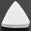 10pcs Triangle-Guitar picks 1.0 0.75 0.5 mm in PC + ABS White 3