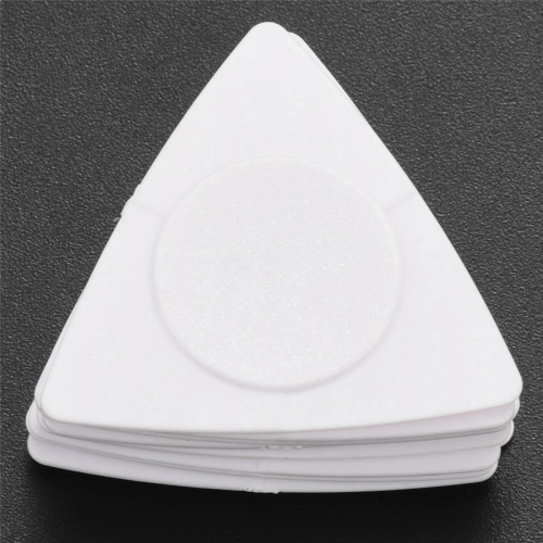 10pcs Triangle-Guitar picks 1.0 0.75 0.5 mm in PC + ABS White 2