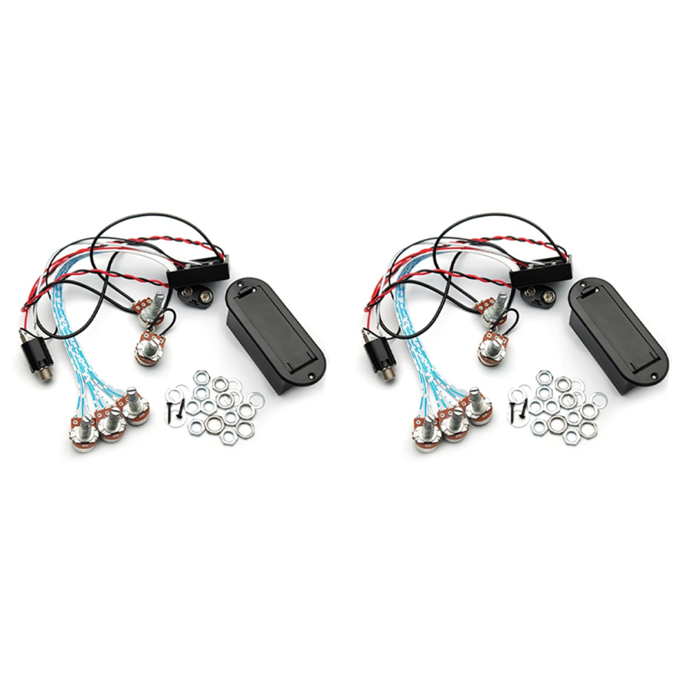 3 Band Eq Preamp Circuit Guitar Dual For Active Bass Guitar Pickup 4711671245213