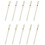 Students creamy-white Plastic 8 Holes Flute Recorder w Cleaning Stick 1