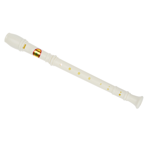 Students Plastic 8 Holes Flute Recorder w Cleaning Stick 1