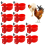 20Pcs Automatic Poultry Drinker Bowl Hanging Drinking Bowls 4