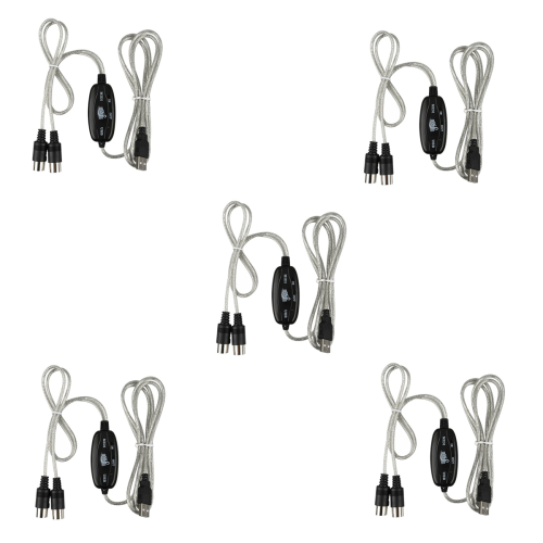 MIDI to USB Cable Connector PC to Synthesizer Music Keyboard Adapter