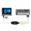 MIDI to USB Cable Connector PC to Synthesizer Music Keyboard Adapter 5