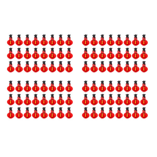 96Pcs Feed Automatic Bird Coop Poultry Chicken Fowl Drinker Water