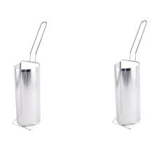 2X Stainless Steel Fried Basket for Fries Potato Chip Squeezers
