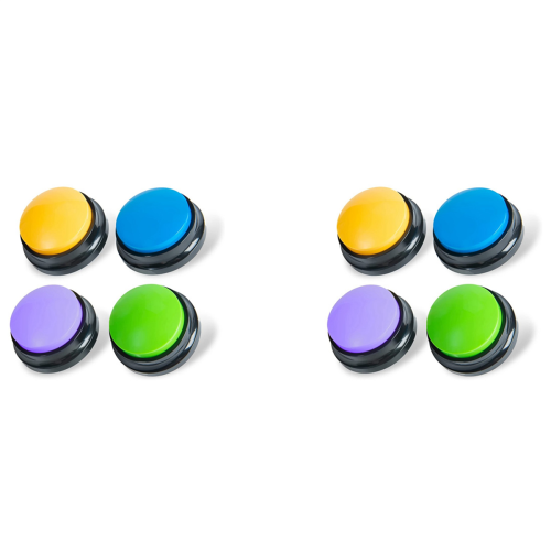 Recordable Dog Buttons, for Communication Pet Training Buzzer, 8PCS