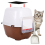 12 PCS Activated Carbon Filter Cat Litter Box Charcoal Filter 2