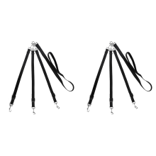 3 Way Dog Leash, Multiple Dog Pet Cat Puppy Leashes (Black)