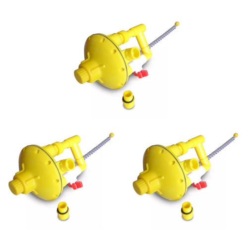 Poultry Farming System Water Line Water Pressure Regulator Yellow