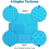 Lick Mat, Dog Licking Mat with Suction Cups Blue 3