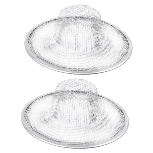 Stainless Steel Drainer Basin Filter Mesh Sink 3.5 Inch Top Diameter