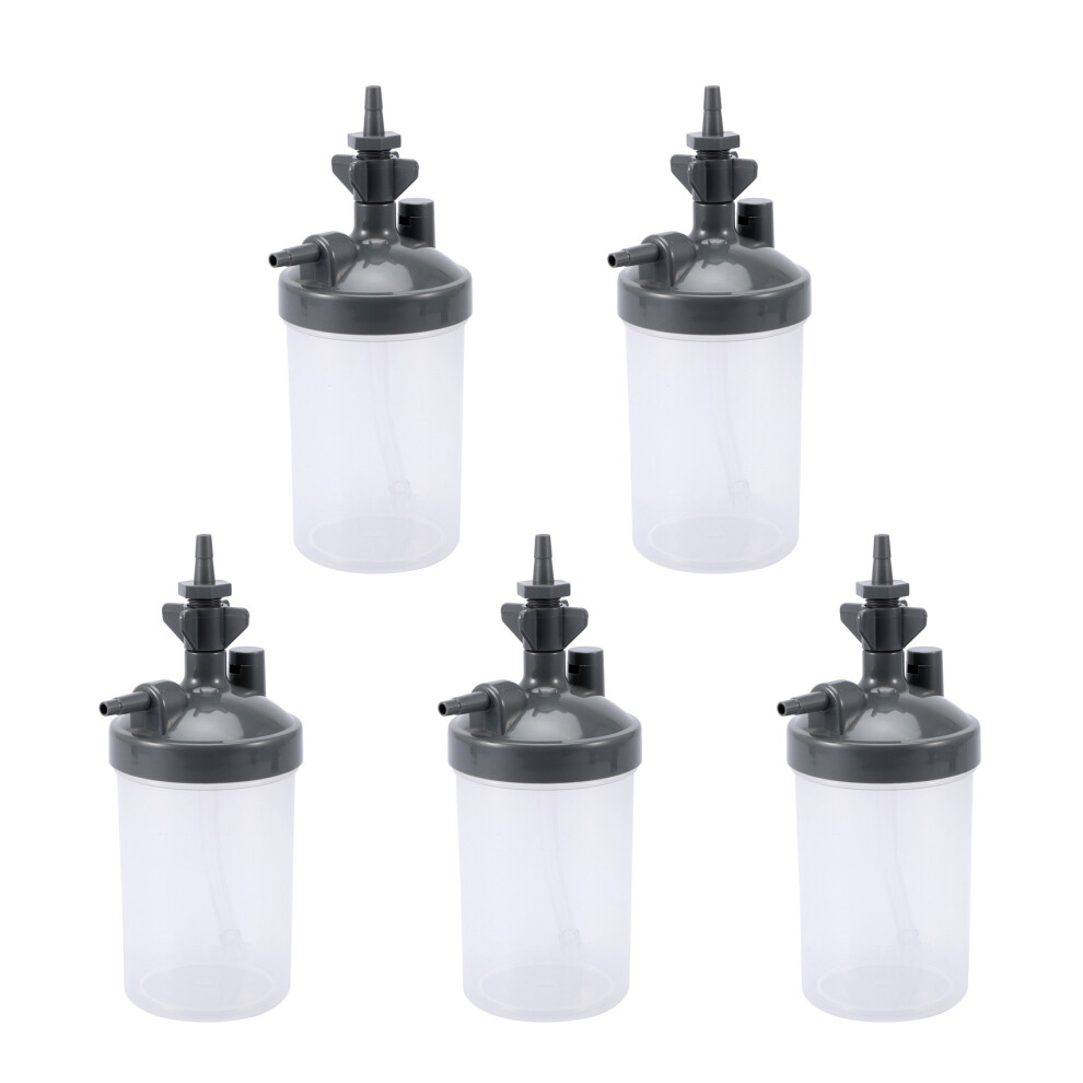 Gray/White Water Bottle Humidifier For Oxygen Concentrator Humidifier Bottles