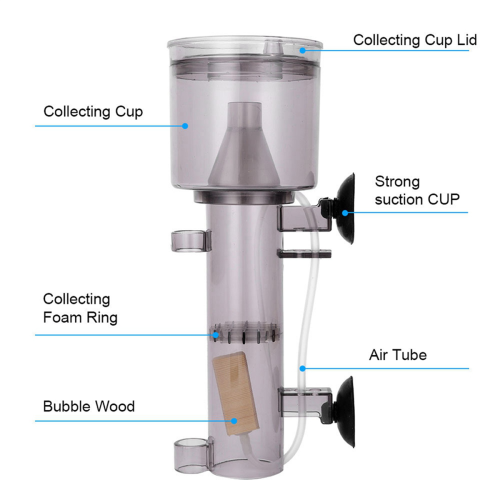 Fish Tank Protein Skimmer Aquarium Filter for Small Coral Aquariums 2
