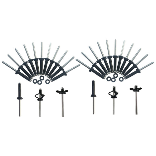 20 Pcs Tri-Grip Rivet for Deep Water Installing Kayak, Canoe and Boat
