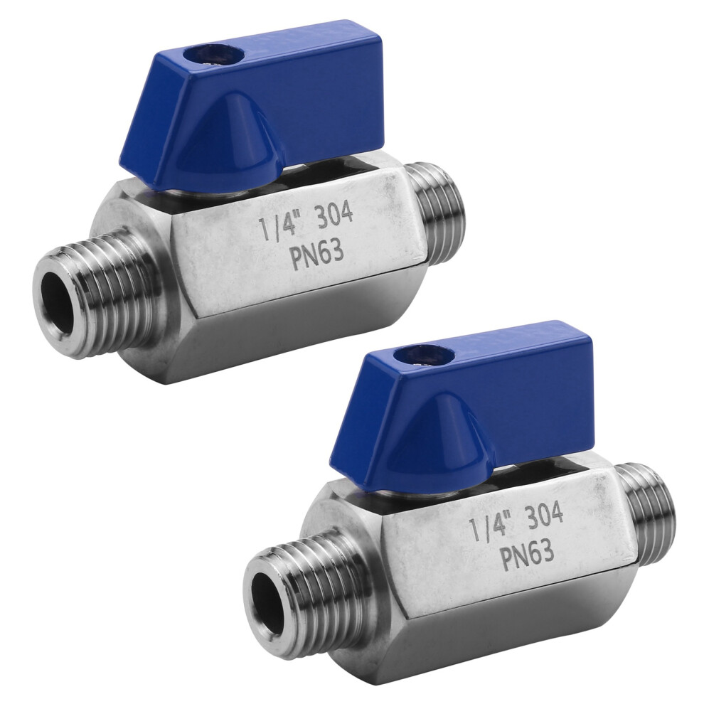 Stainless Steel Ball Valve - 1/4 Inch Npt Thread Male Mini Ball Valve 4711893406409
