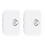 2Pcs 270 x 375mm Plastic Anti Aging Ultraviolet White Deck Cover 1