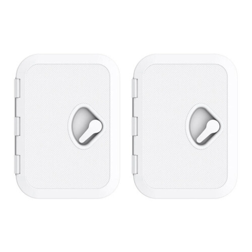 2Pcs 270 x 375mm Plastic Anti Aging Ultraviolet White Deck Cover
