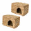 Guinea Pig Ferret Folding Straw Grass House 1