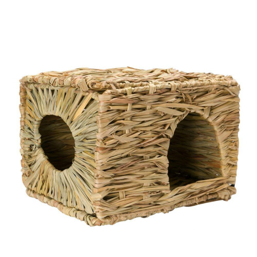 Guinea Pig Ferret Folding Straw Grass House 2