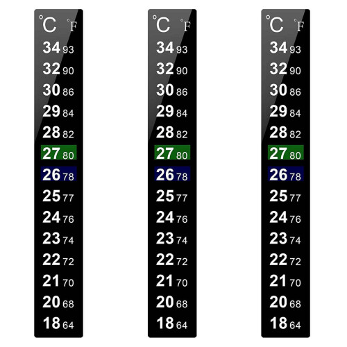 72 Pieces Digital Temperature Sticker Strip Aquarium Thermometer 1