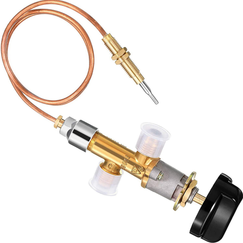 Low Pressure Gas LPG Fireplace Safety Control Valve Kit 5/8-18UNF 1