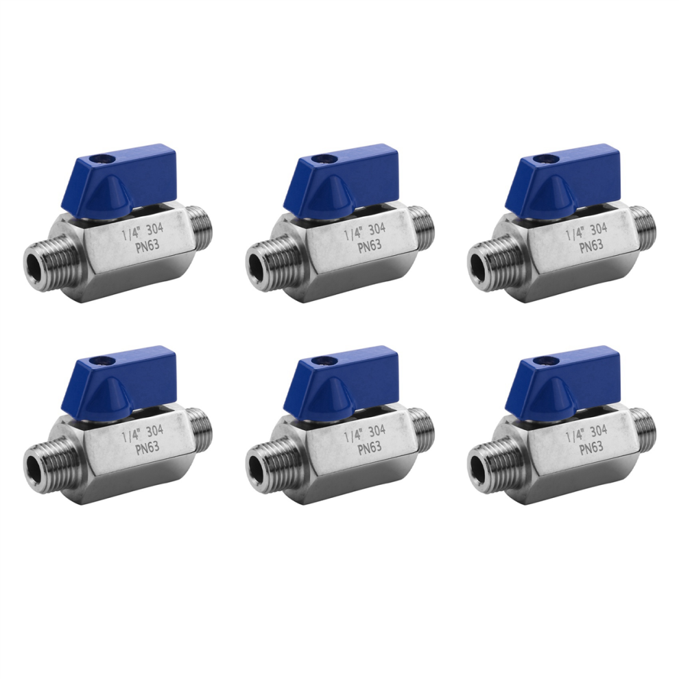 Stainless Steel Ball Valve - 1/4 Inch Npt Thread Male Mini Ball Valve 4711893406379