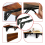 2Pcs Campervan Folding Bracket Table Shelf 7
