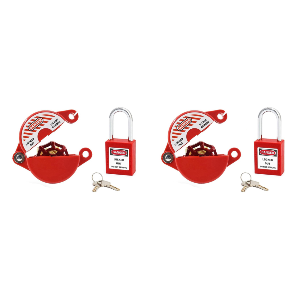 Outdoor Faucet Lock With Padlock - For 1 To 2-1/2In Dia Valve Handles 4711893406003