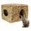 Guinea Pig Ferret Folding Straw Grass House 2