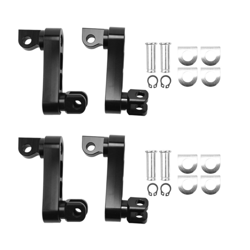 Motorcycle Adjustable Passenger Footpegs Support Extensions Bracket B 1