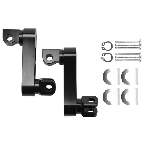 Motorcycle Adjustable Passenger Footpegs Support Extensions Bracket B 2