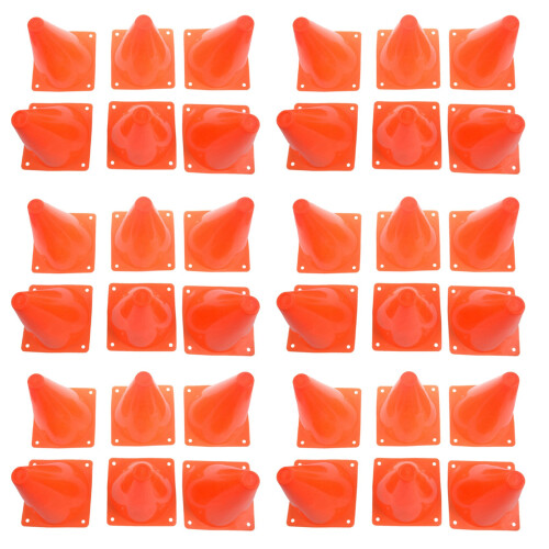 7-Inch Plastic Traffic Cones (6-Pack) Multi-Purpose Cone Traffic Cone