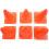 7-Inch Plastic Traffic Cones (6-Pack) Multi-Purpose Cone Traffic Cone 6