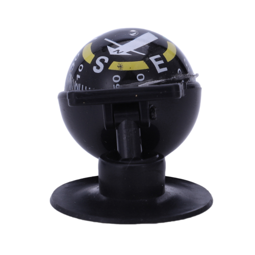 Car Vehicle Floating Ball Magnetic Navigation Compass Black 1
