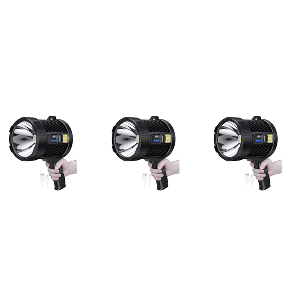 Rechargeable Spotlight,100000 Lumens LED Spot Lights Large Flashlight