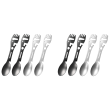 4Pcs 10In1 Camping Spork Multi-Functional Spork Spoon Can Opener