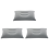Folding Air Inflatable Pillow Sided Flocking Cushion Light Grey 1