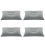 Folding Air Inflatable Pillow Sided Flocking Cushion Light Grey 1
