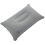 Folding Air Inflatable Pillow Sided Flocking Cushion Light Grey 4