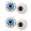 2pcs Sourire Balle Bouchons de Valves de Pneus Couvercles 1